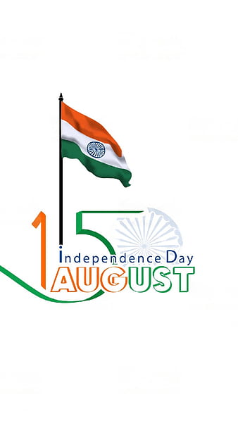 Premium Vector | Happy seventy six 76th indian independence day logo  greeting