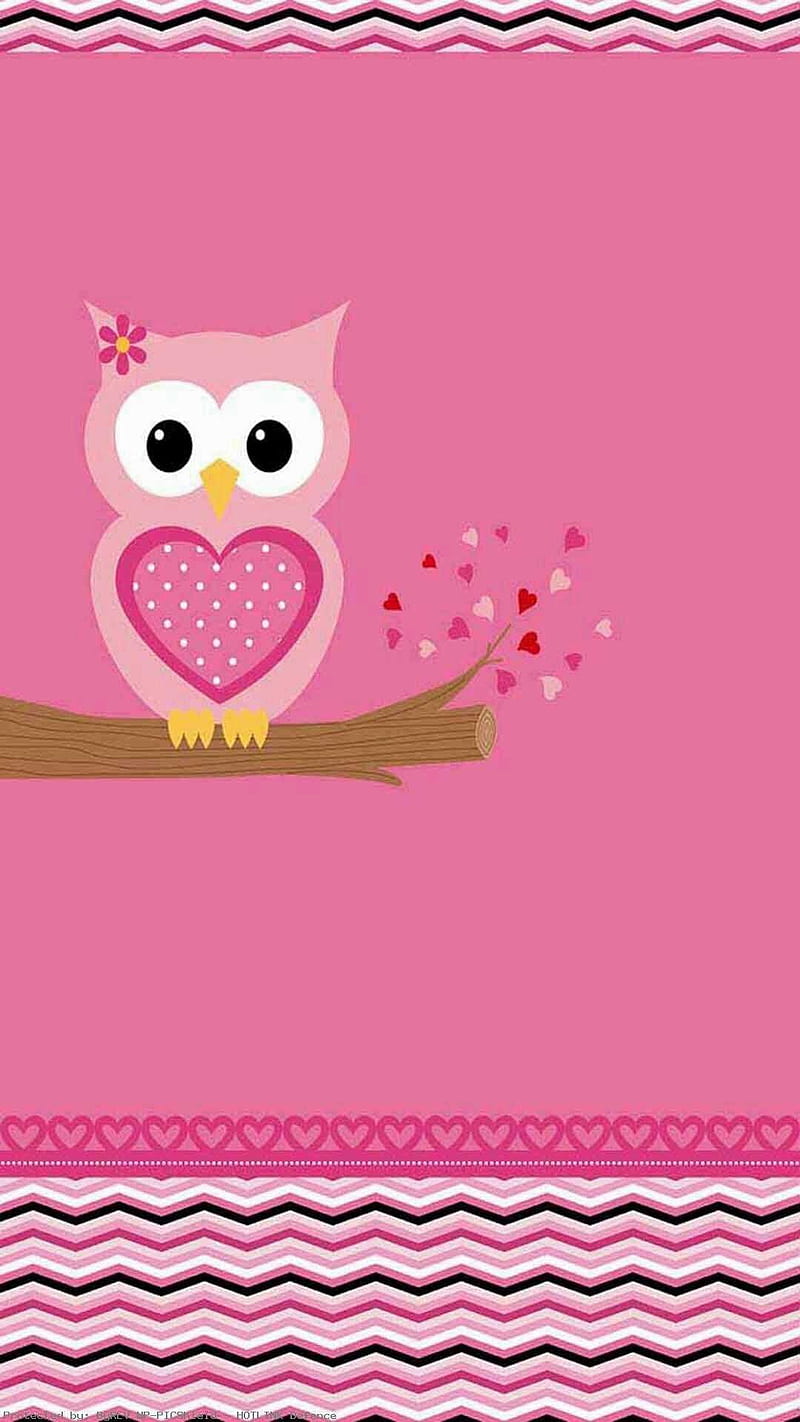 Owl, cute, desenho, illustration, pattern, pink, summer, HD phone wallpaper  | Peakpx