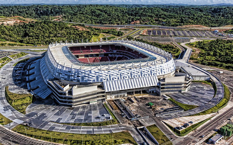 Arena Pernambuco, R, brazilian stadiums, aerial view, football stadium, soccer, Nautico Stadium, Brazil, Recife, Nautico arena, Clube Nautico Capibaribe, HD wallpaper