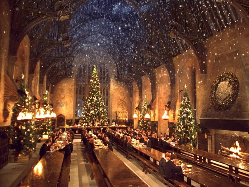Winter at hogwarts, potter, magic, hogwarts, winter, HD wallpaper | Peakpx