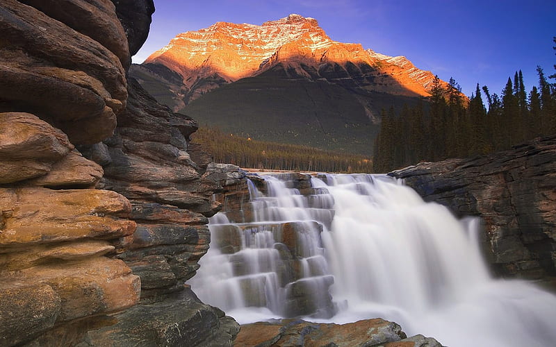 Canada Jasper National Park-Athabasca Falls, HD wallpaper