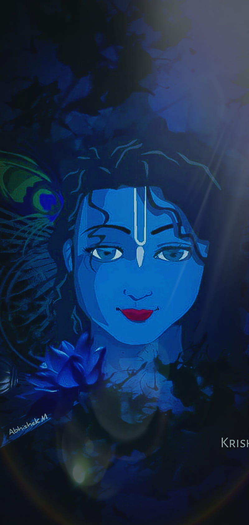 Krishna, India, arte, HD phone wallpaper | Peakpx