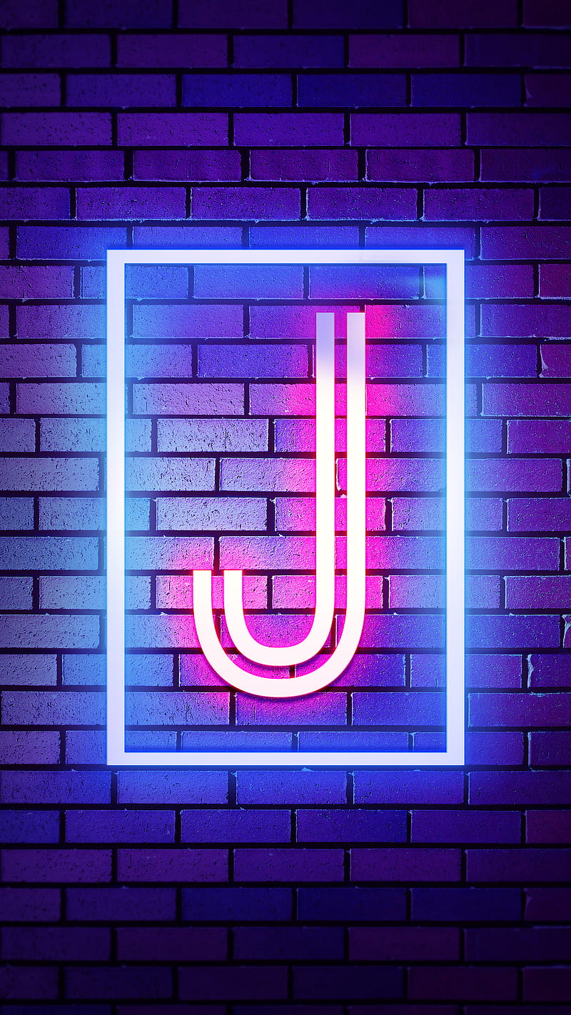 J Neon, J Alphabet, Neon Alphabet, Neon J, HD phone wallpaper