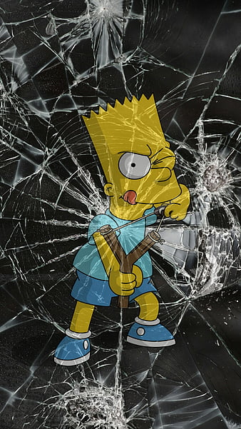 Download Sad Cartoon Bart Simpson Wallpaper