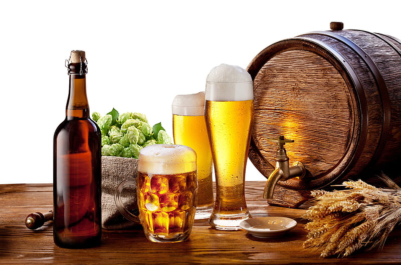 Beer, glass, alcohol, foam, bottle, drink, mug, barrel, HD wallpaper |  Peakpx