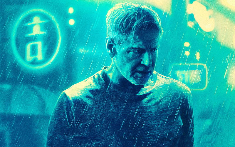 Blade Runner 2049, 2017, Harrison Ford, Rick Deckard, poster, HD wallpaper