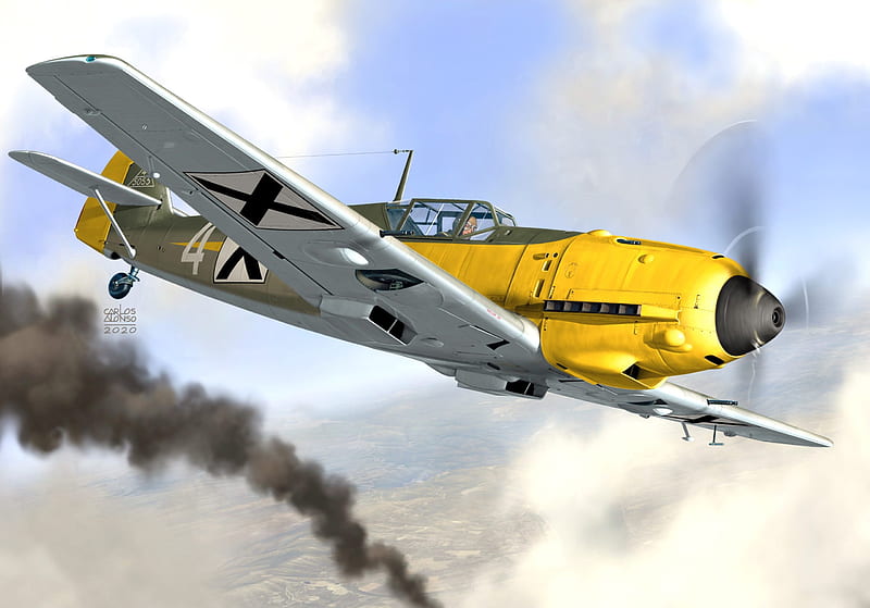 Military Aircraft, Messerschmitt Bf 109, Aircraft, Luftwaffe, Warplane, HD wallpaper