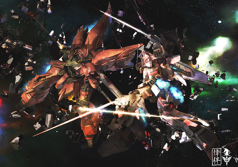 Anime, Gundam, Nz 666 Kshatriya, Gundam Unicorn, HD wallpaper