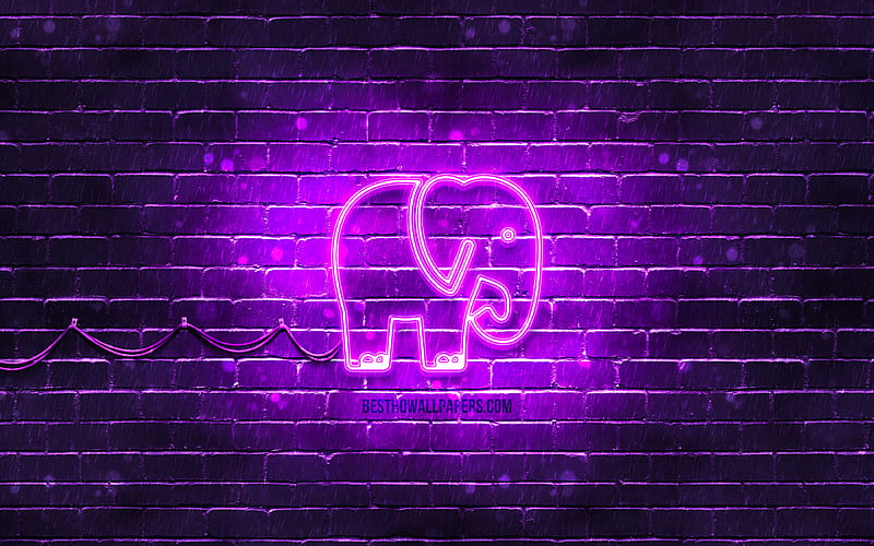Neon elephant