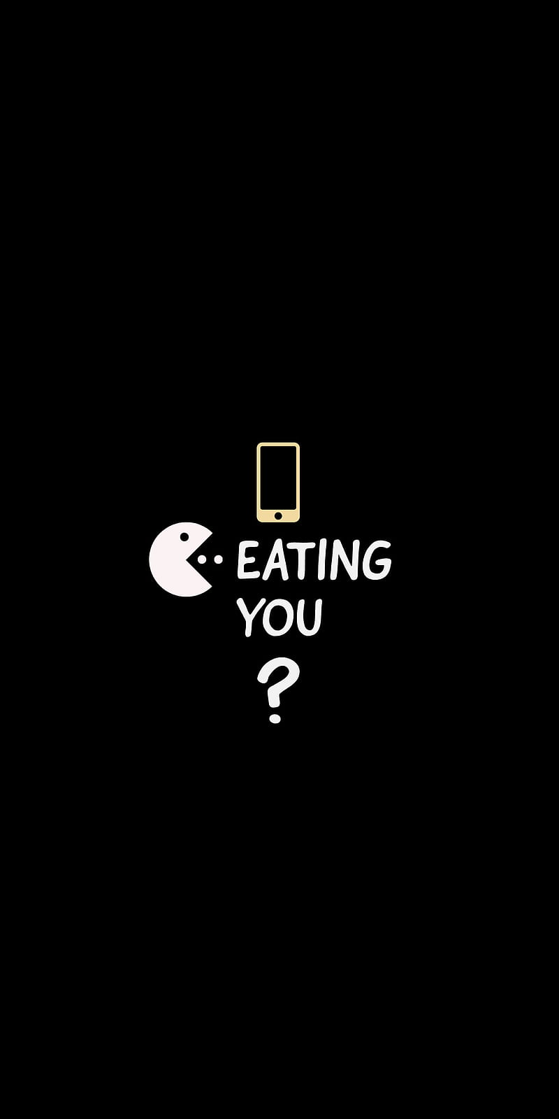Eating you, black, iphone, motivational, oled, samsung, smartphone, thinking, trending, truth, xiaomi, HD phone wallpaper