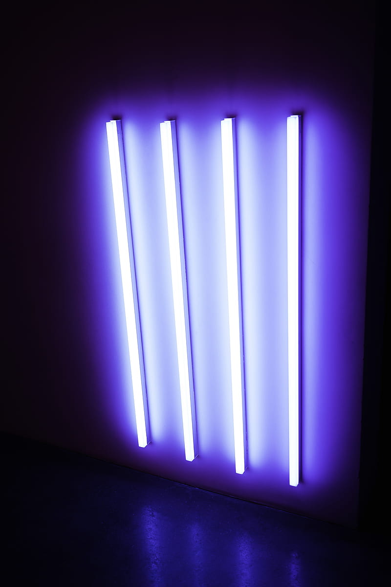 four UV fluorescent lamps turned on, HD phone wallpaper