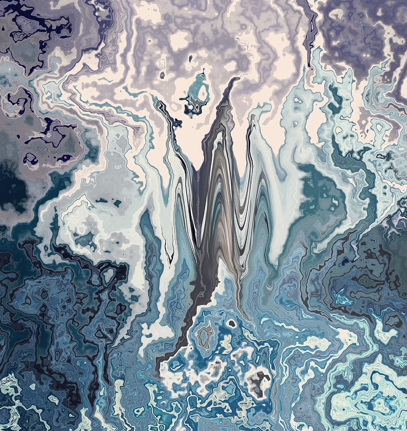Cooler Melt, abstract, art, blue, hurricane, surf, wave, waves, HD phone wallpaper