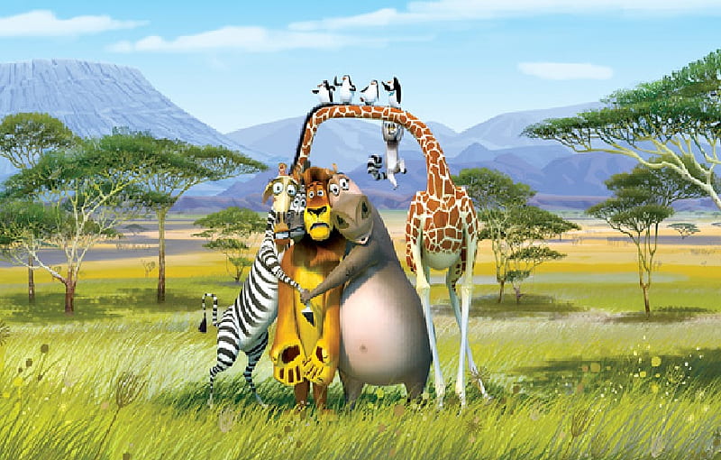 Madagascar, madagascar 2, escape from africa, africa, HD wallpaper