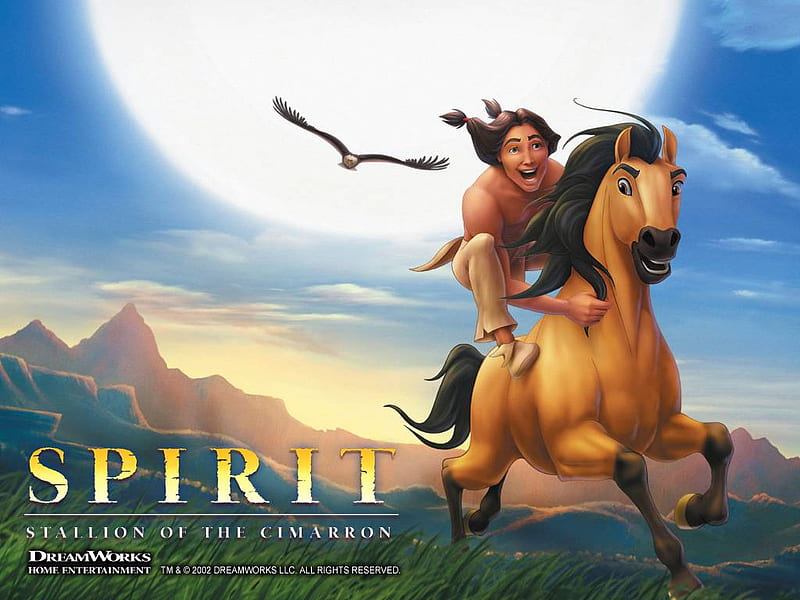 Spirit Stallion Of The Cimaron, sun, movie, animals, horses, HD wallpaper