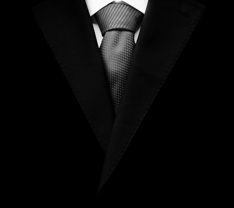 Black Suit, abstract, background, black mens suit, HD wallpaper