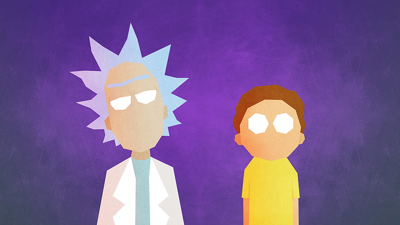 Rick And Morty Minimalist, rick-and-morty, cartoons, tv-shows, animated-tv-series, minimalism, HD wallpaper