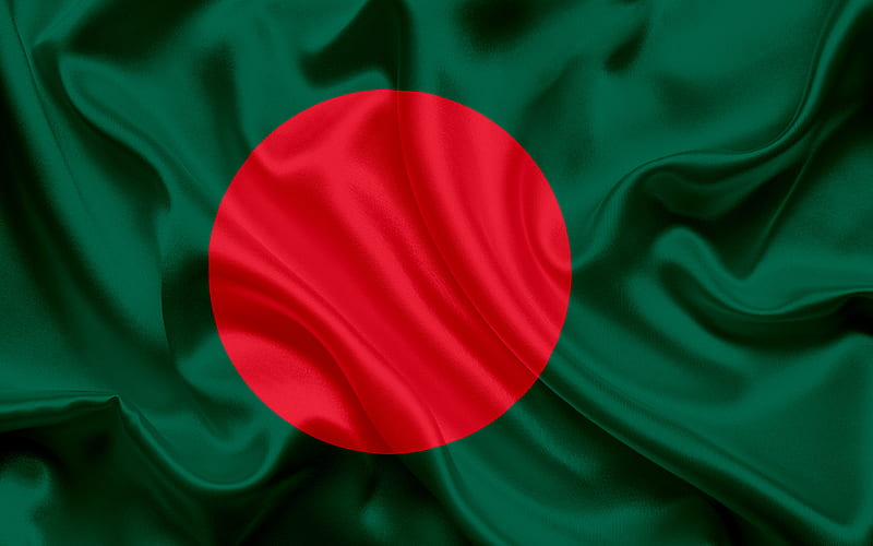 Bangladeshi flag, Bangladesh, national symbols, Asia, flag of Bangladesh, HD wallpaper