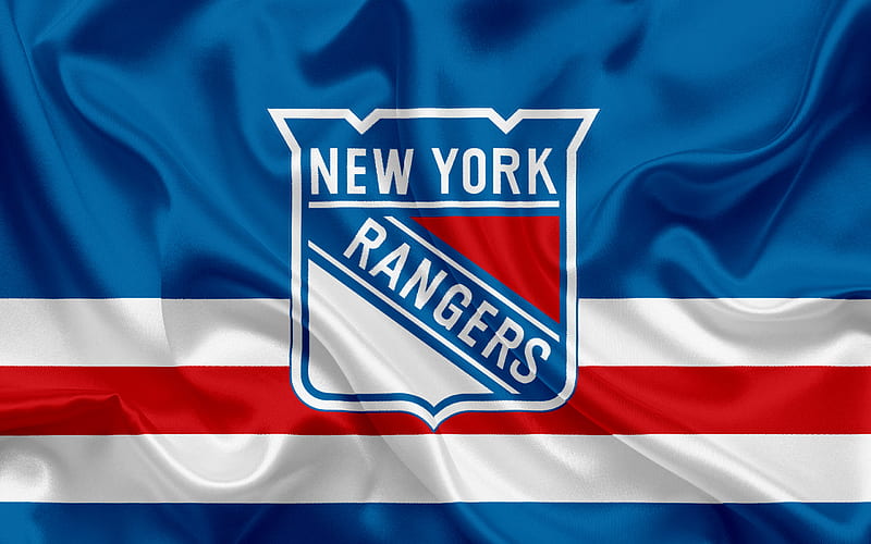 New York Rangers, hockey club, NHL, emblem, logo, National Hockey League, hockey, New York, USA, Eastern Conference, HD wallpaper