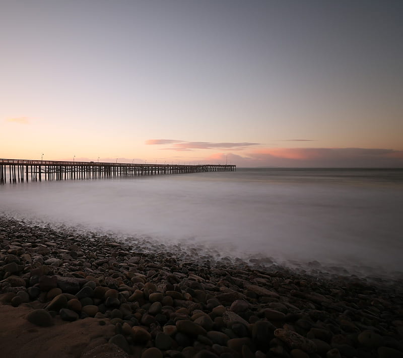 ventura pier, long exposure, sunrise, HD wallpaper