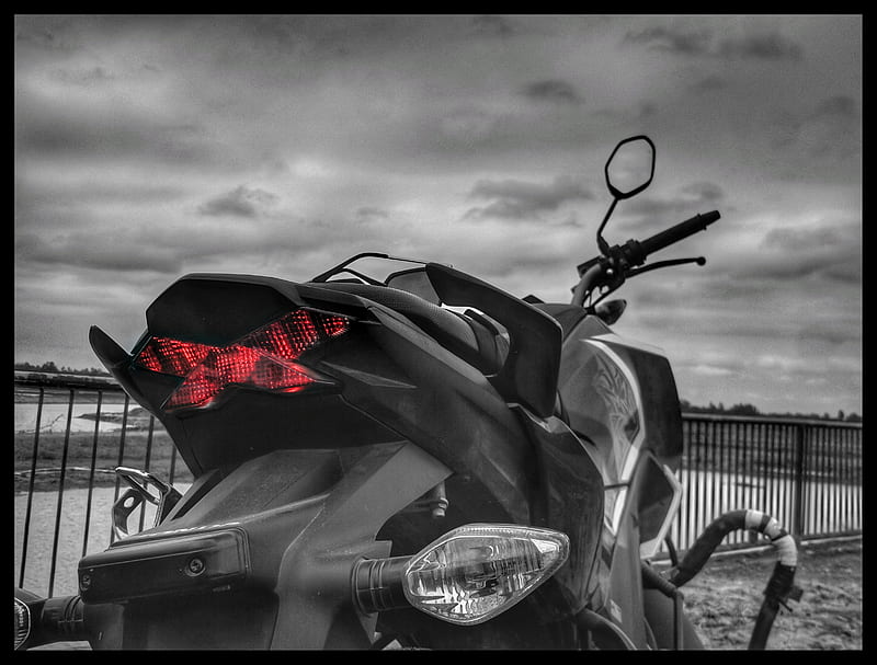 Bnw, bike, black, color, honda, life, motorbikes, motorcycle, HD wallpaper