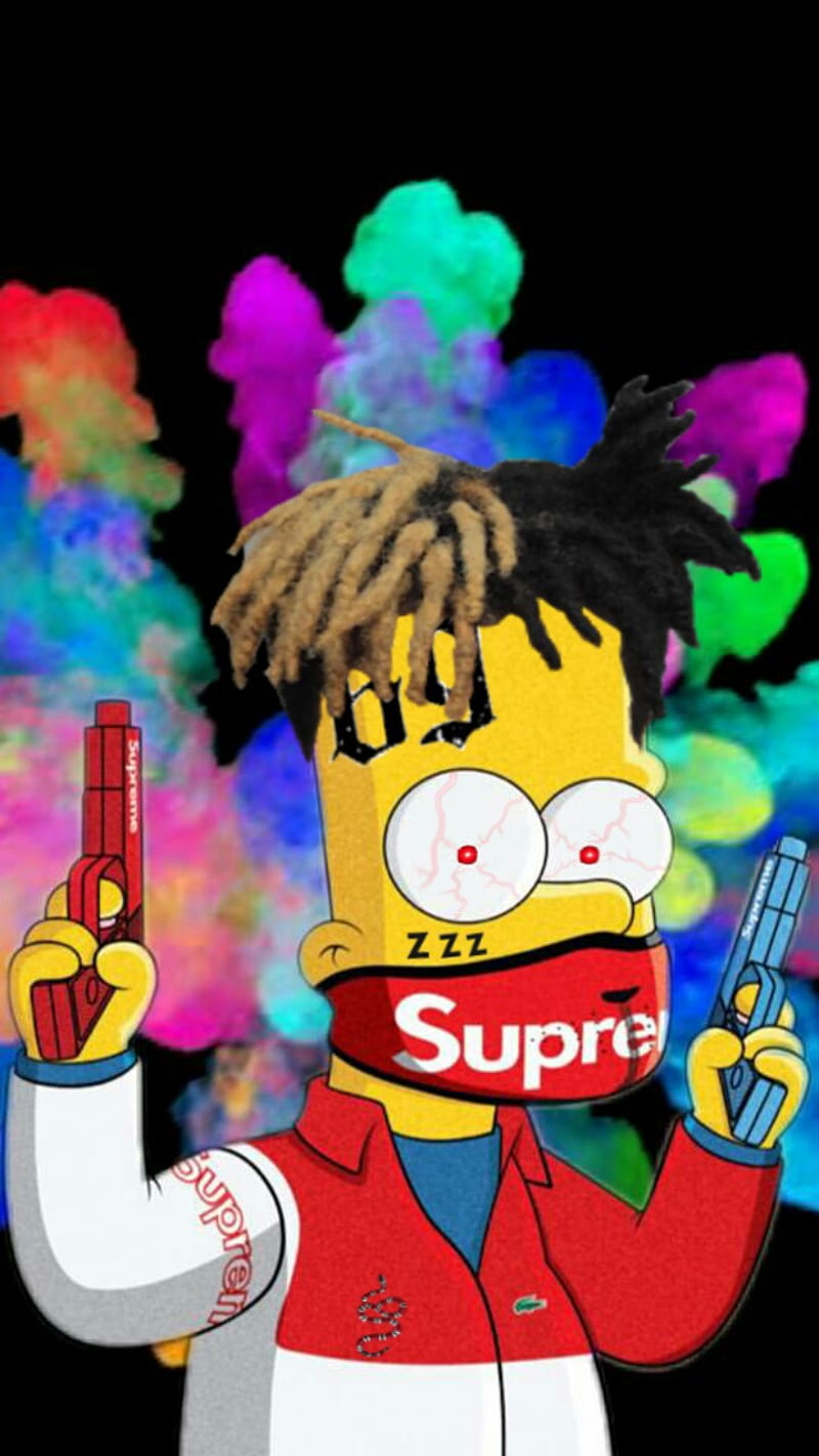 Trap Bart Simpson , yellow, HD phone wallpaper