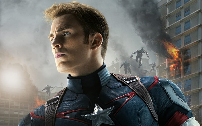 Captain America In Avengers Age Of Ultron, captain-america, movies, super-heroes, avengers, HD wallpaper