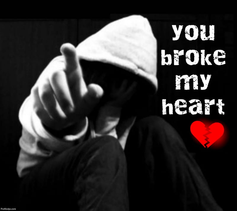 You broke my heart, broke, heart, my, you, HD wallpaper | Peakpx