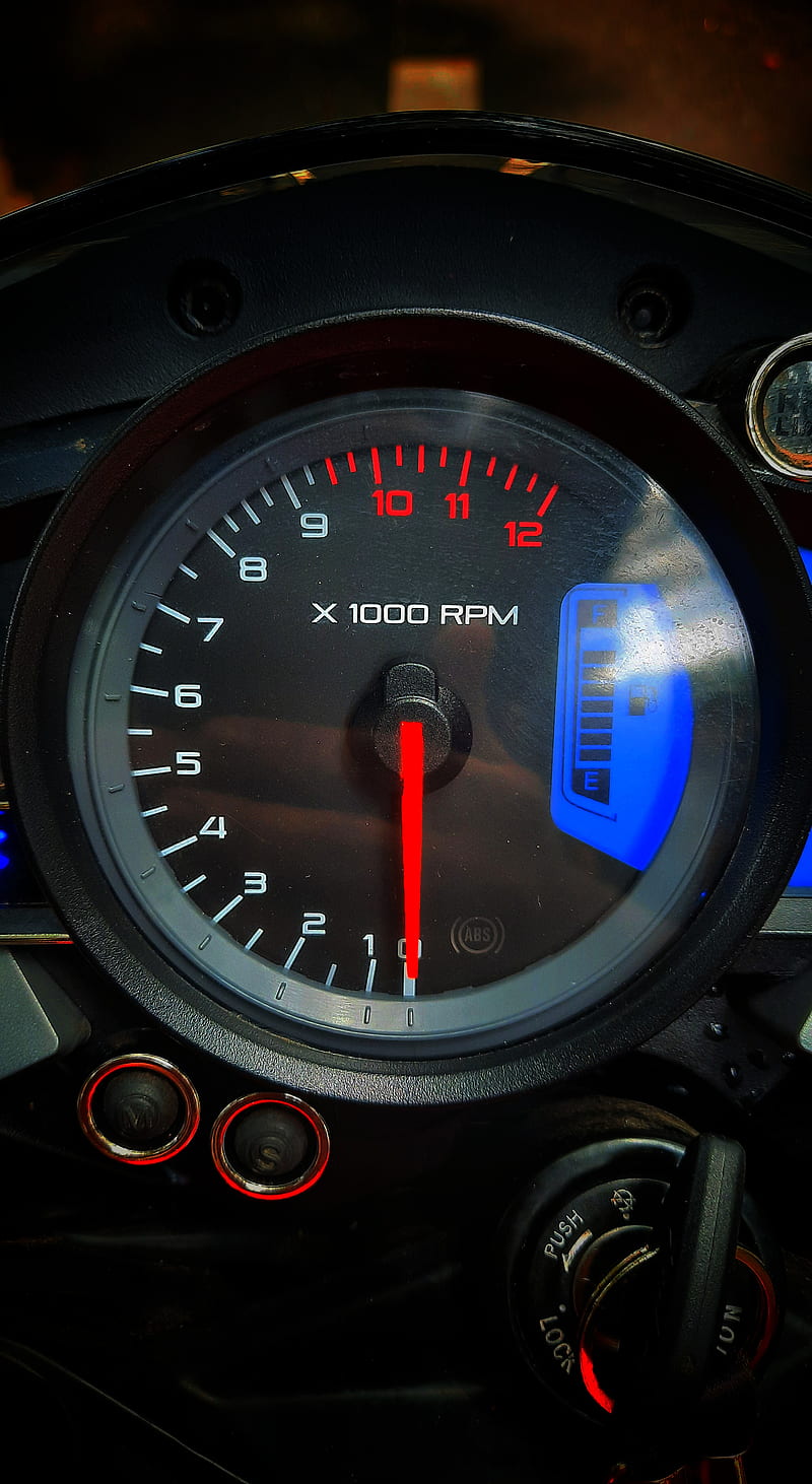 Ns200 speedometer , clock, meter, speed, turbo, HD phone wallpaper