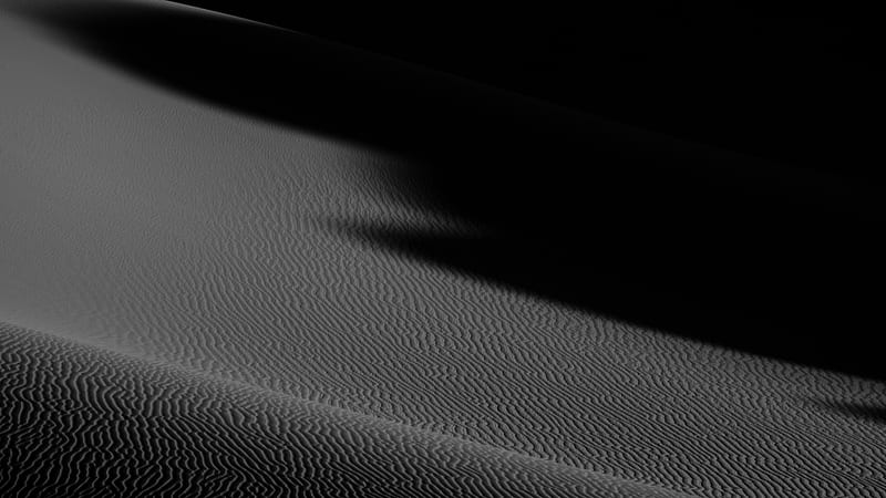 Africa Algeria Black & White Desert Dune Sahara Sand Shadow African, HD wallpaper