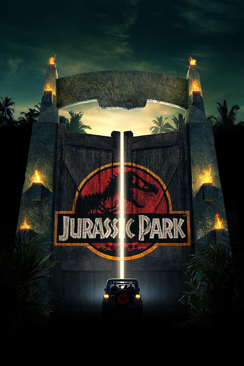 Jurassic Park (1993). Jurassic park movie, Jurassic park world, Jurassic park 1993, Jurassic Park Gate, HD phone wallpaper