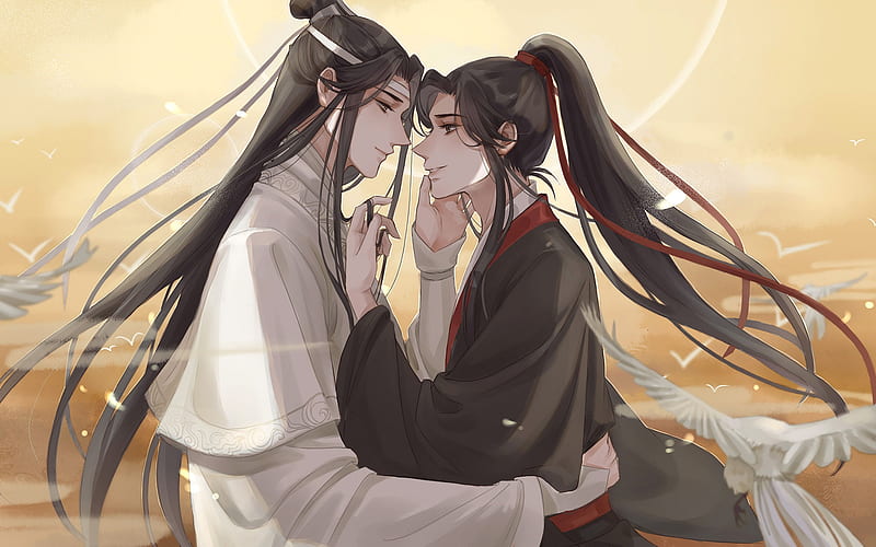 wei wuxian and lan wangji (modao zushi) drawn by piscina