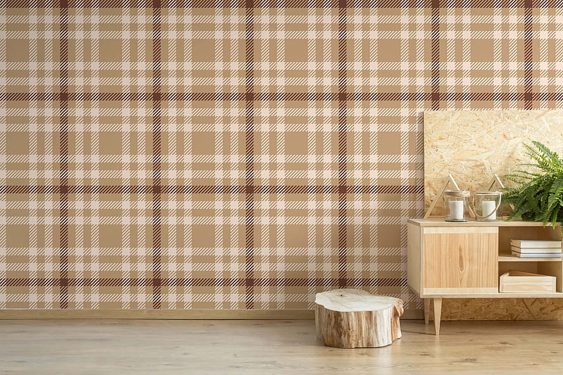 Geometric Peel And Stick Or Non Pasted, Black and Grey Plaid, HD wallpaper