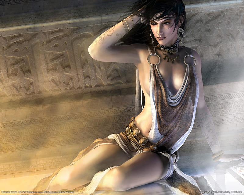 KAILEENA, female, prince of persia, queen, pop, video game, game, bonito, pop t2t, fantasy, girl, empress, prince of persia the two thrones, 2005, princess, HD wallpaper