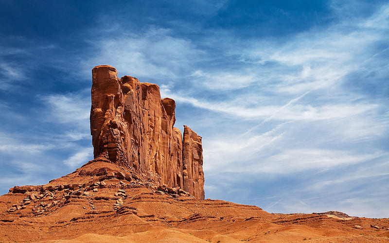 desert rock-Amazing desert scenery, HD wallpaper