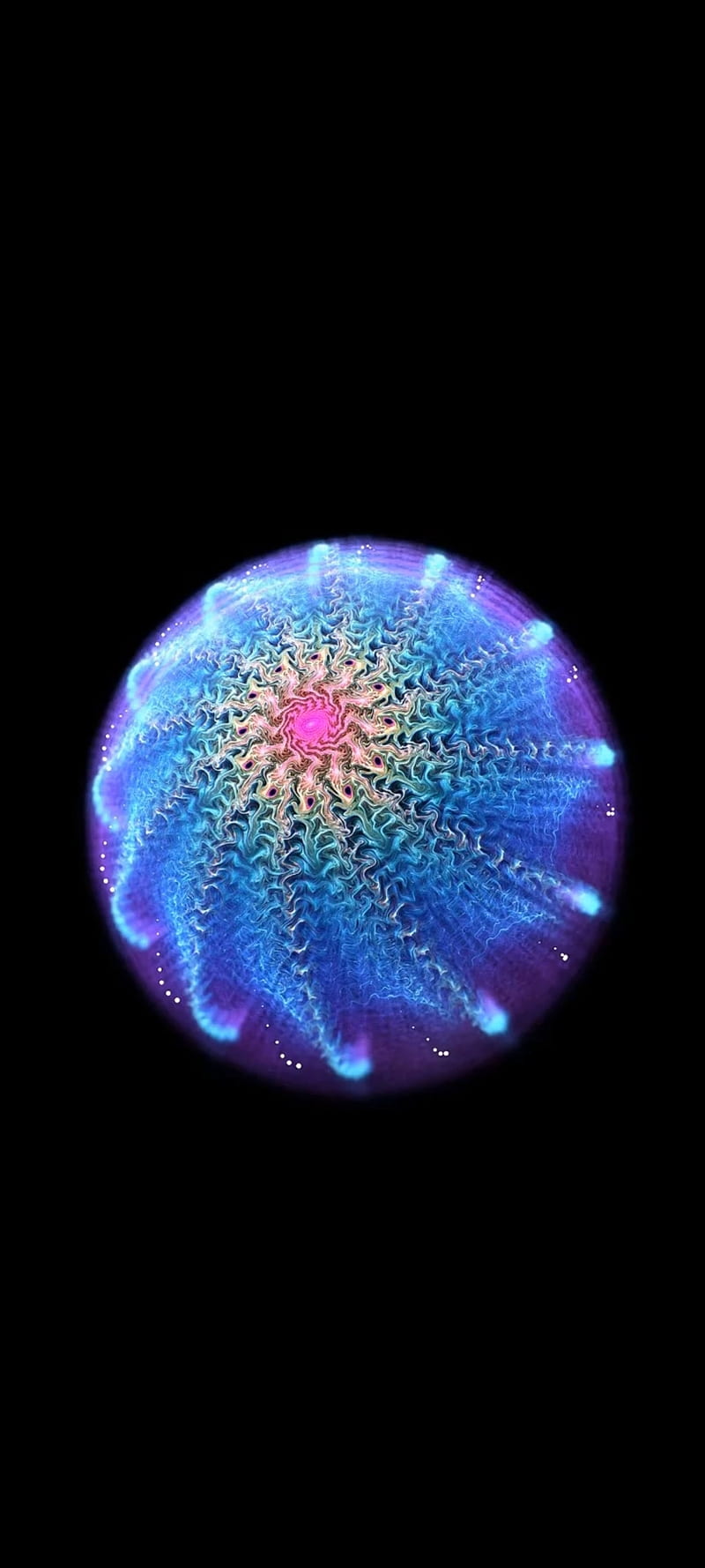 The jelly fish , black, space, fantasy, jellyfish, rainbow, HD phone wallpaper