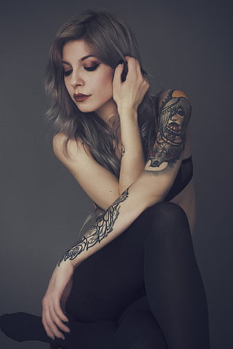 Michela Navarra, tattoo, women, HD phone wallpaper | Peakpx