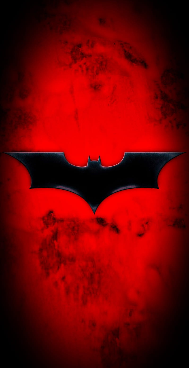 Batman red, batman, logo, red, HD phone wallpaper | Peakpx
