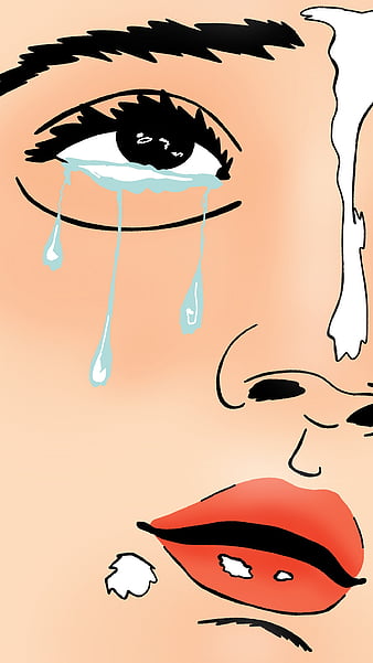 Drawing Crying Girl Wallpapers - Top Free Drawing Crying Girl Backgrounds -  WallpaperAccess