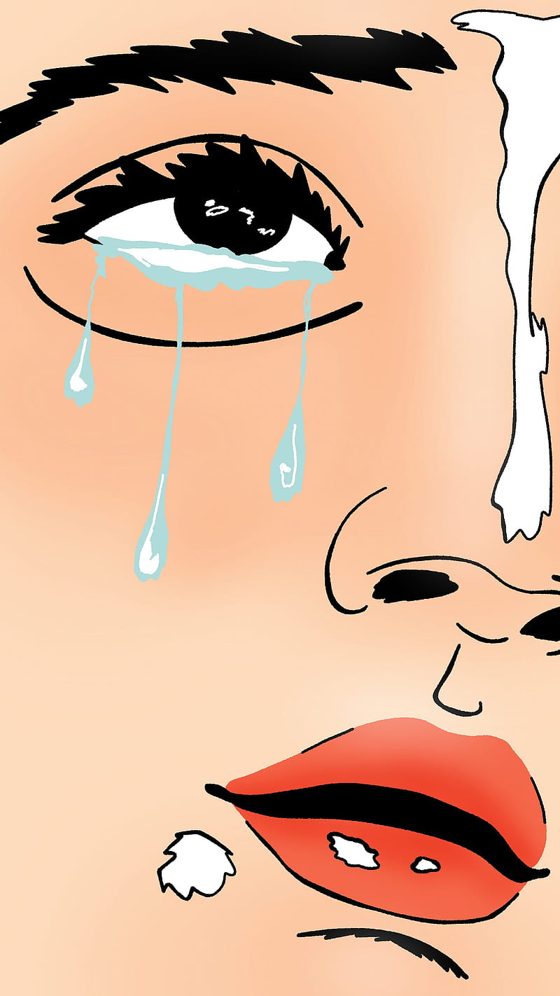 tumblr eyes drawing crying