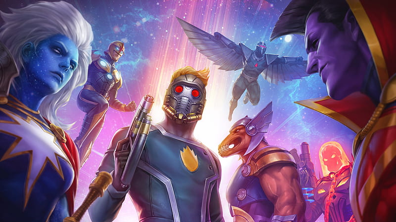 Video Game, Marvel: Future Fight, Nova (Marvel Comics) , Star Lord , X-Force, HD wallpaper