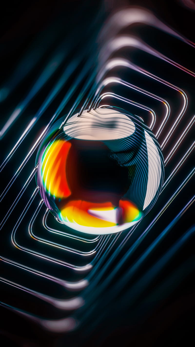 Glass eye, abstract, art, background, ball, colors, desenho, dispersion, glossy, iCreate™, sphere, HD phone wallpaper