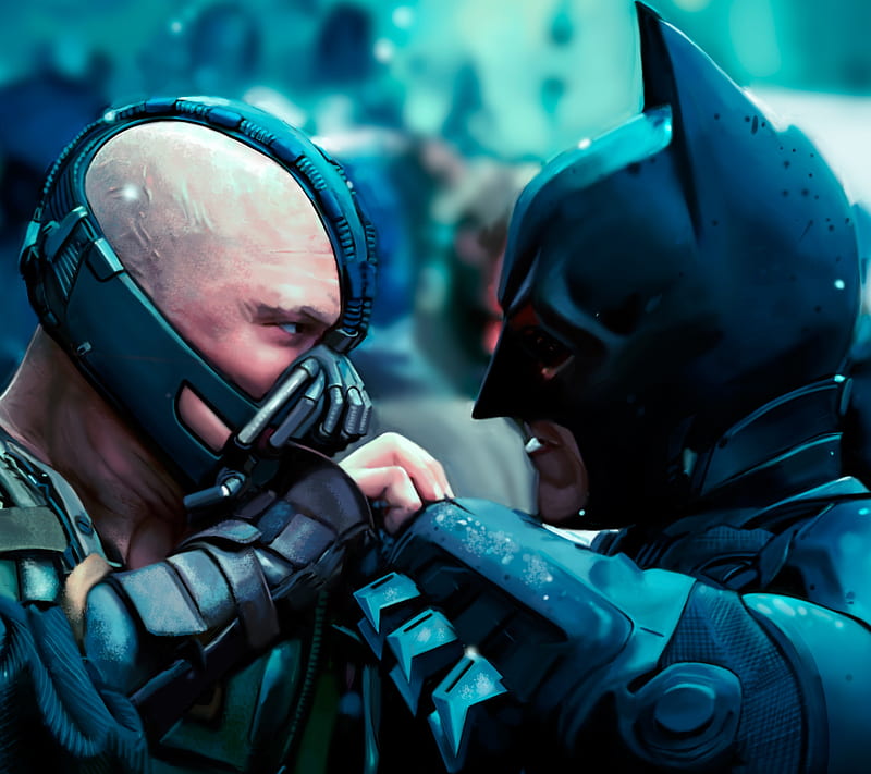 Batman V Bane, dark knight rises, HD wallpaper