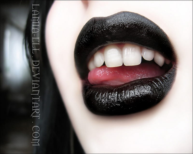 P Free Download Gothic Lips Face Tounge Lips Girl HD Wallpaper Peakpx