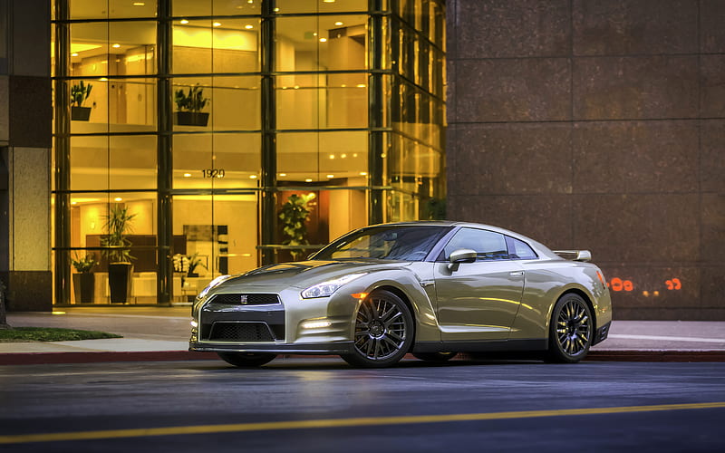 2016 Nissan GT-R 45th Anniversary Gold Edition, Coupe, R35, Turbo, V6, car, HD wallpaper