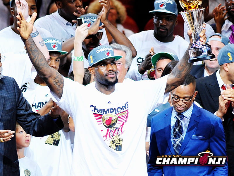MVP LeBron James-NBA2011-12 Champion Heat, HD wallpaper