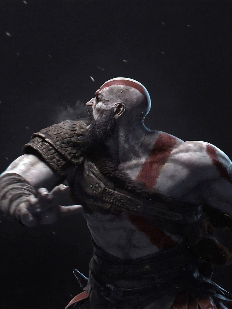 God Of War, Warrior, Video Game, Kratos (god Of War), Hd Phone 