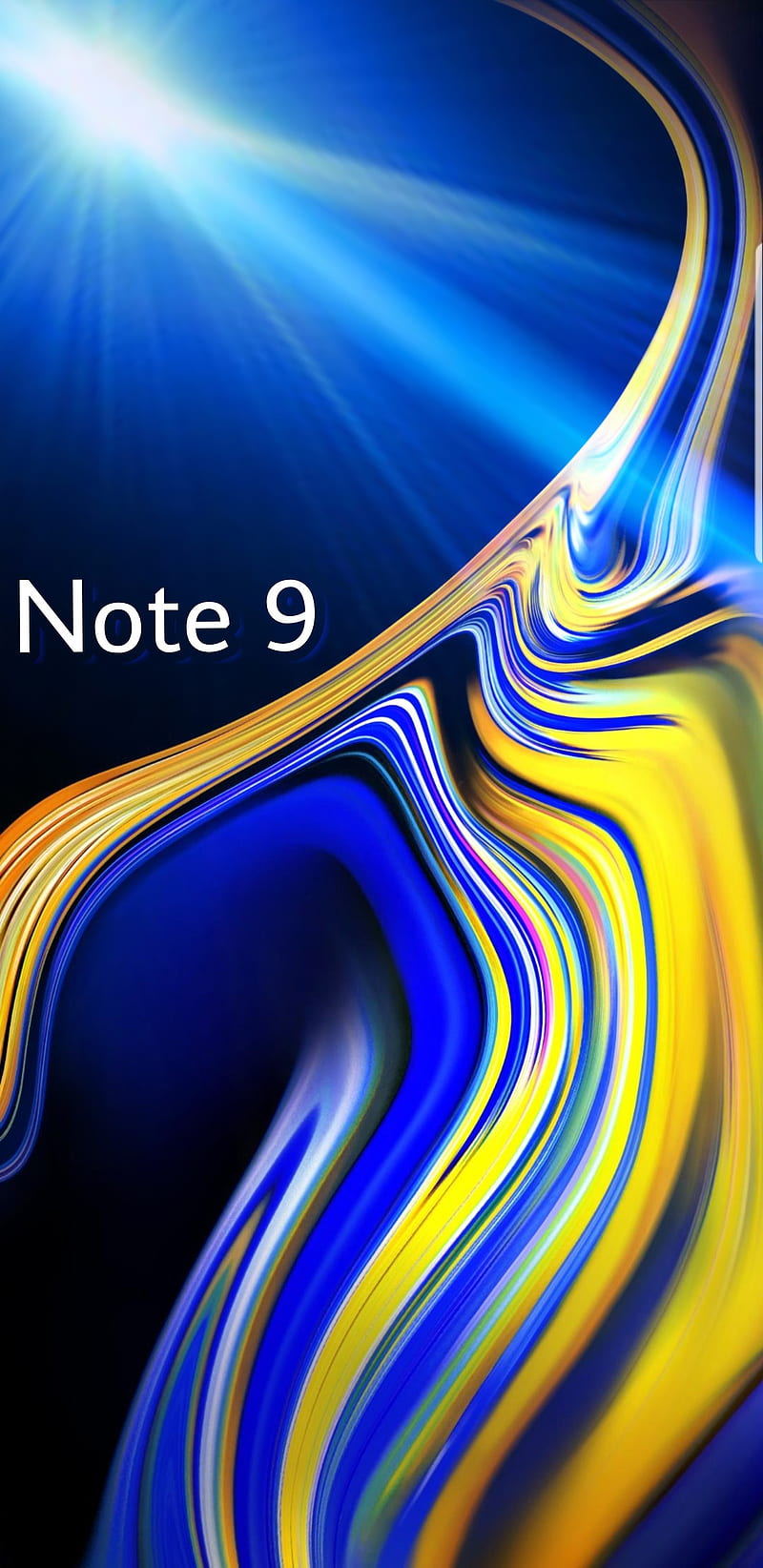 Note 9 Design2, blue, galaxy, gold, new, note, note 9, samsung, HD phone wallpaper
