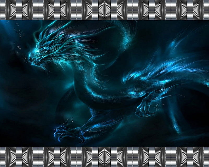 Blue Dragon, HD wallpaper