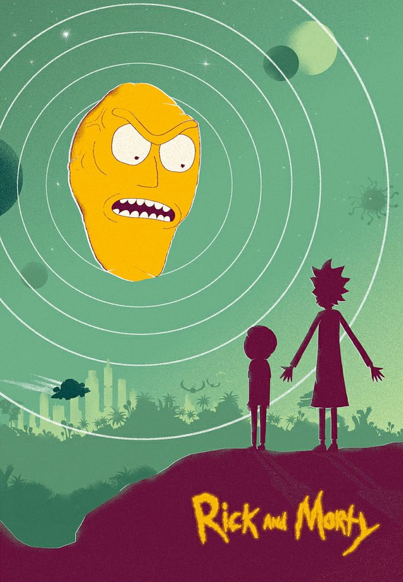 Rick And Morty Wallpaper Giant Heads - Live Wallpaper HD  Cartoon wallpaper,  Rick and morty, Desktop wallpaper art