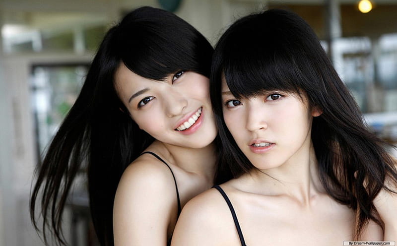 Suzuki Airi And Yajima, beauty, smile, love, mood, HD wallpaper